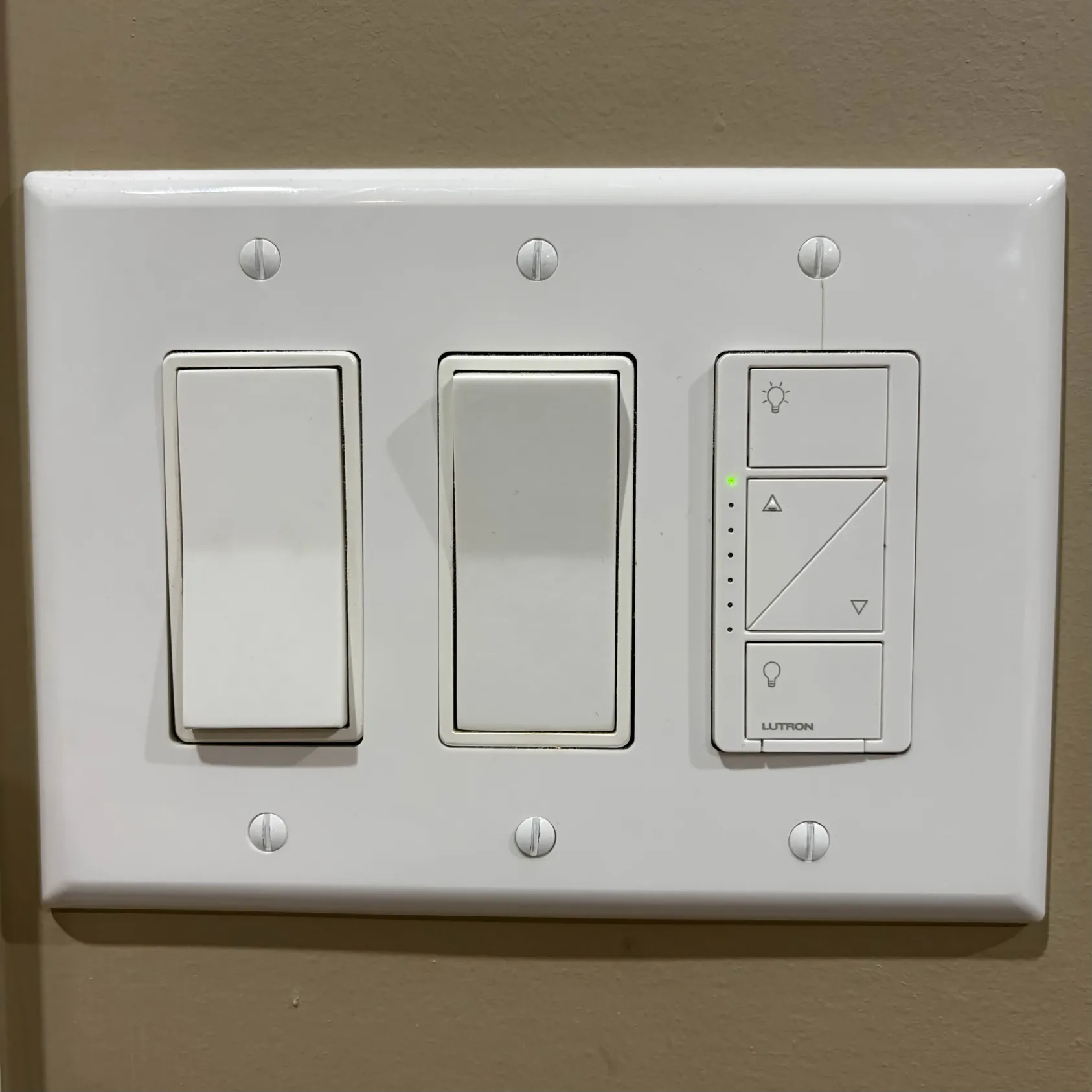 Clicking of light switches.