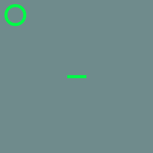 Speaking green circle and speaking green line. <br> <a href= 'https://editor.p5js.org/kkii00ss.zzz/sketches/CBdCnh_eQ'>https://editor.p5js.org/kkii00ss.zzz/sketches/CBdCnh_eQ