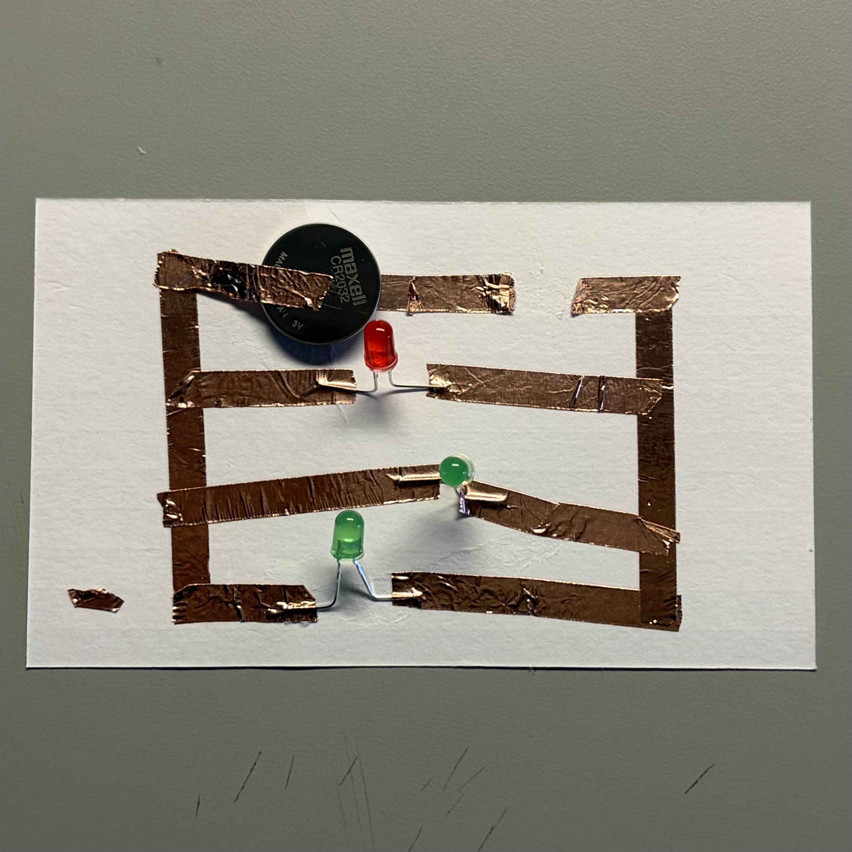 Having a broken connection (The negative side is not connected)