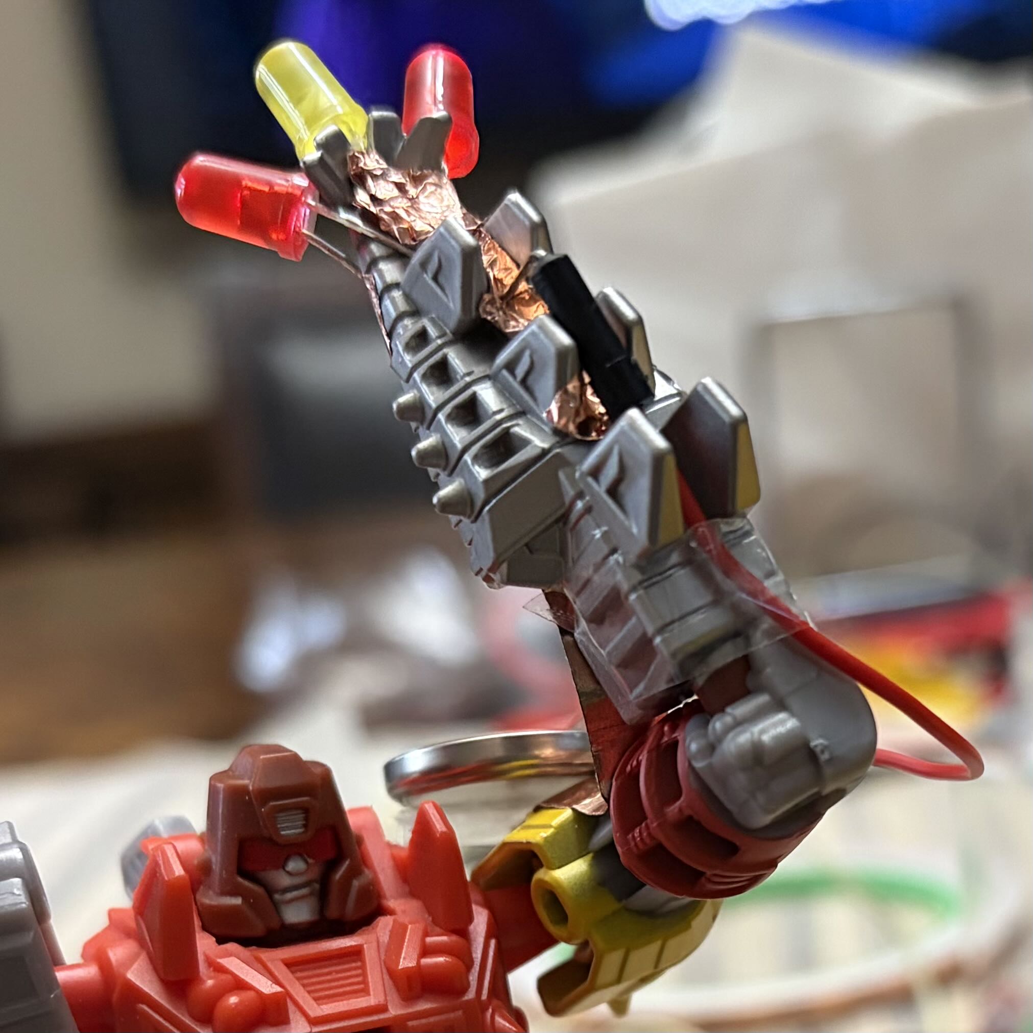 While experimenting with lights on toys, the circuit would be faulty at times