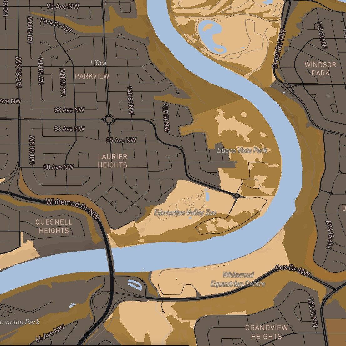 Working with Mapbox's labels and its visibility on colors.