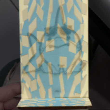 I decided to blend the idea of a laser-cut project with projection mapping. This was a rough draft.