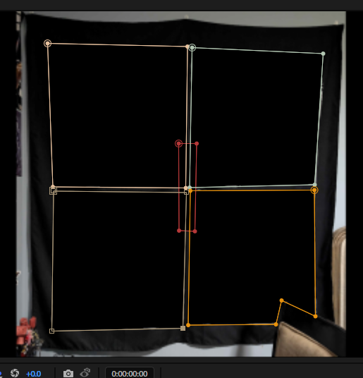 Adding a mask in Adobe After EFfects with multiple different corner pins.