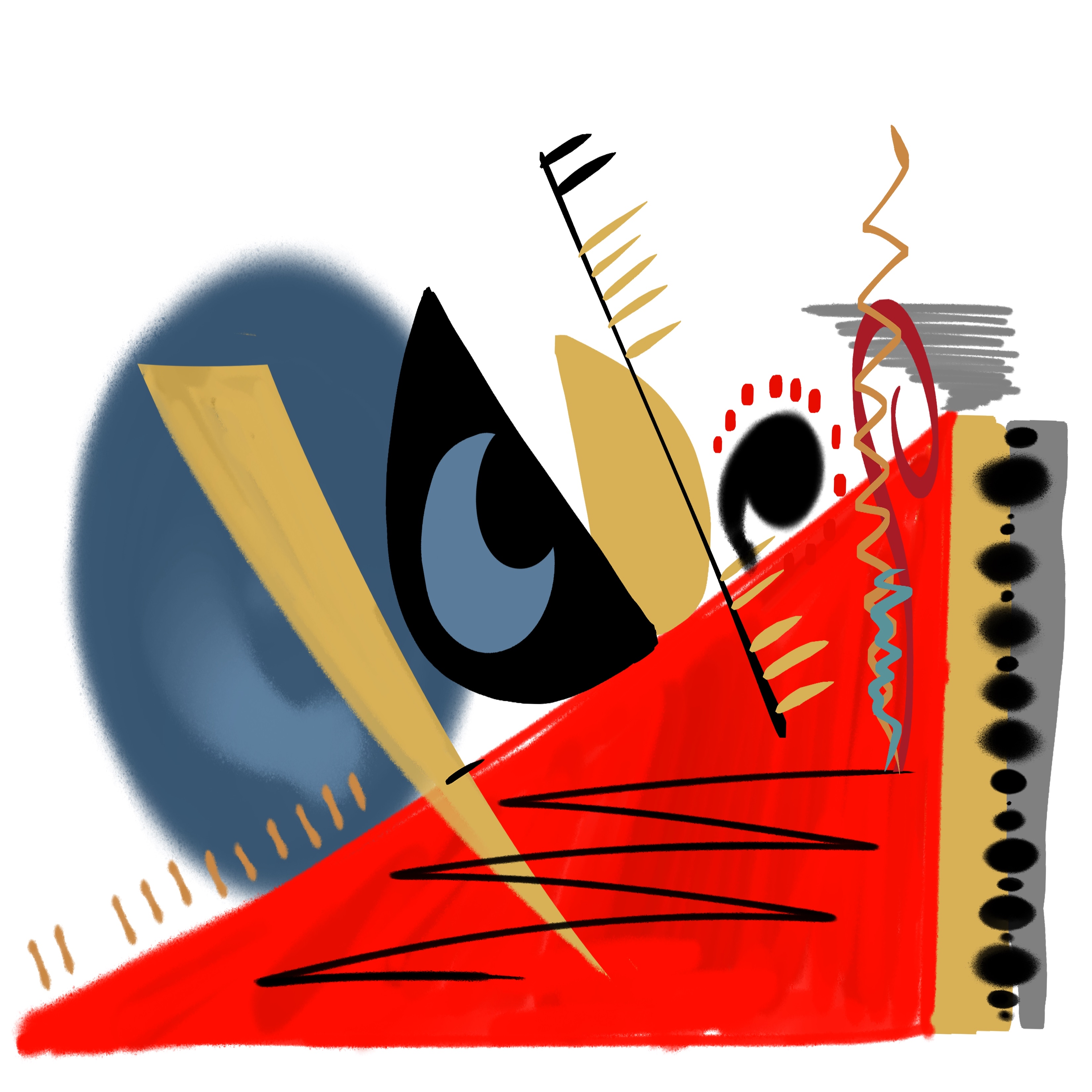 Here I played around with the facial tracking in p5js but with different groupings of the 
                shapes and lines.