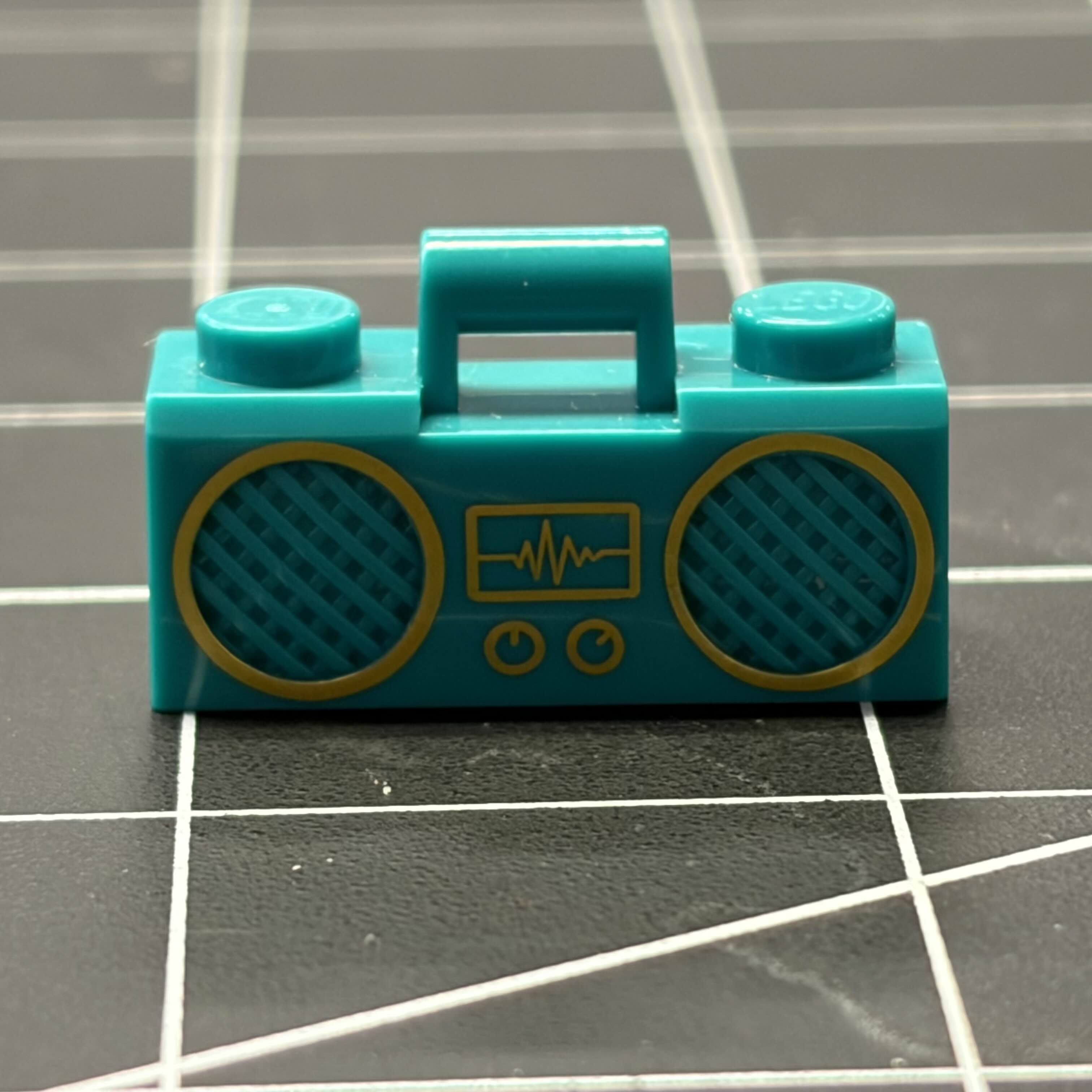 My Lego boombox to represent my fondness for music and retro musical technology.