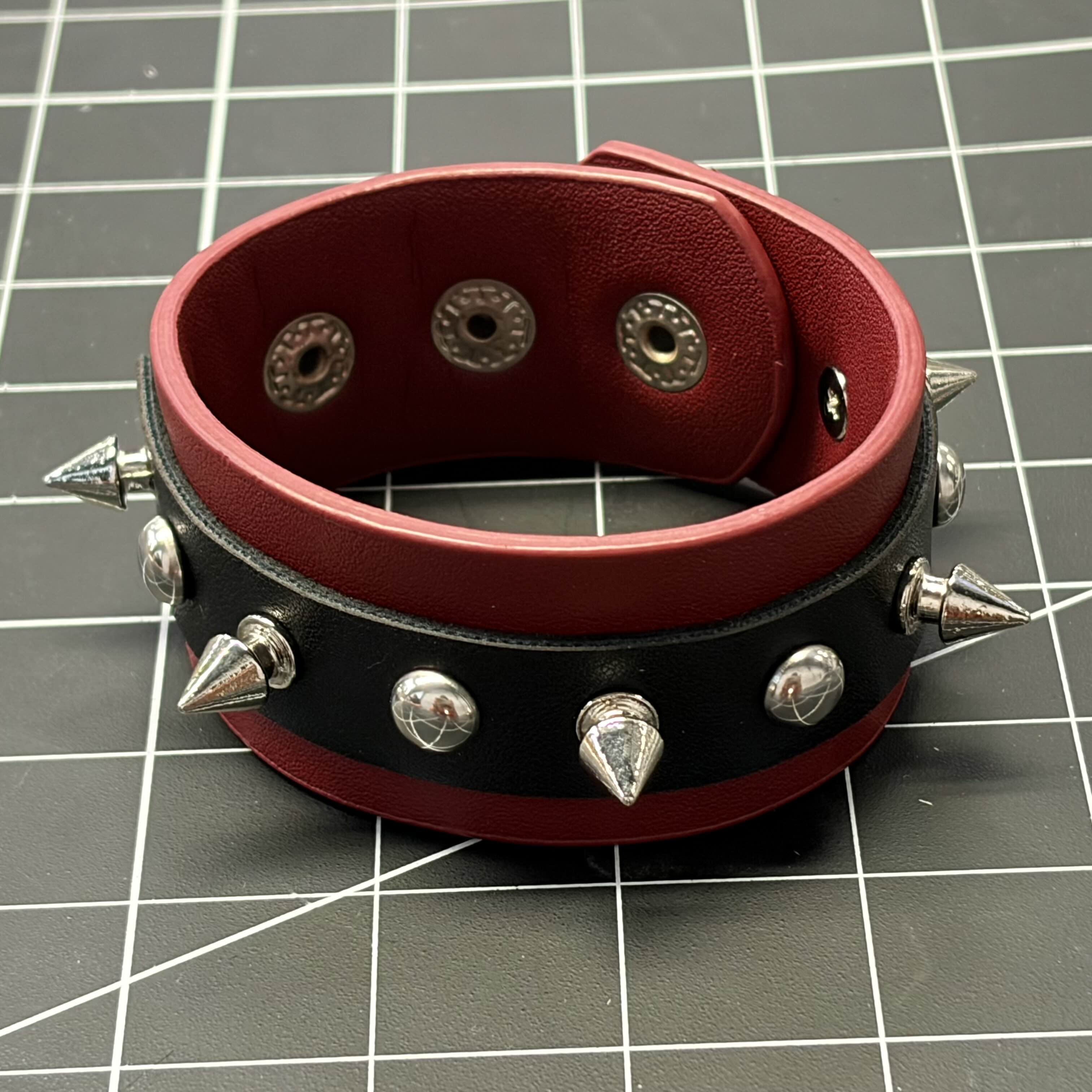 My bracelet. I included this angle for reference that there is more than one button for wrist sizes.